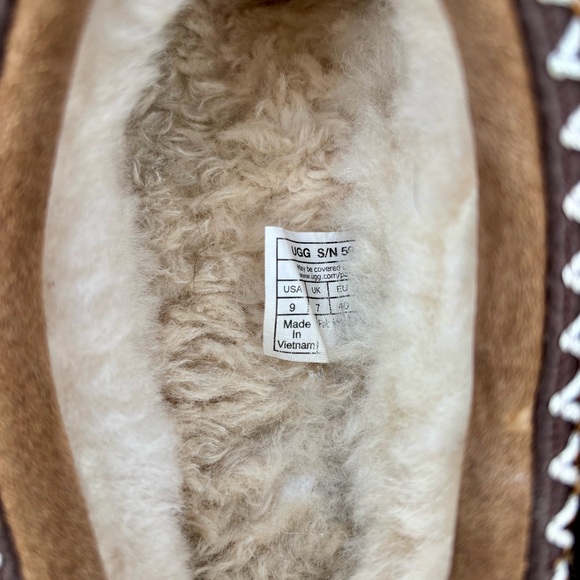 Ugg Women’s Tasman II Chestnut Slippers Shoes Size 9 Suede Sheepskin Clogs - Picture 14 of 14